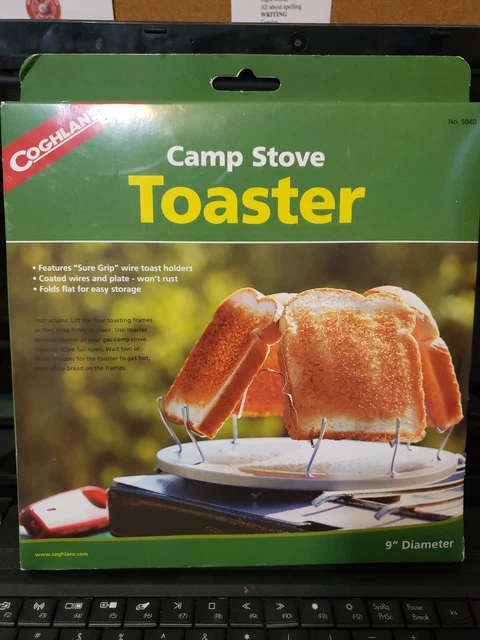 Coghlan's Camp Stove Toaster Durable Steel w/ Coated Wires 9" Camp Fire Toast