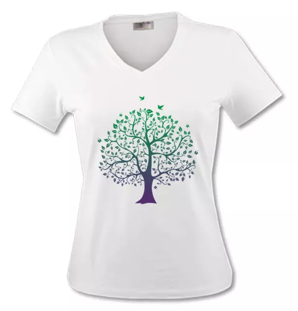 T-shirt Femme Arbre de Vie - Bien-être - Zen Yoga Méditation - du S au 2XL