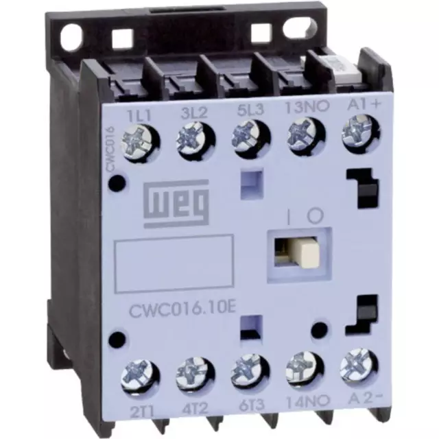 WEG CWC016-10-30D24 Contacteur 3 NO (T) 7.5 kW 230 V/AC 16 A avec contact