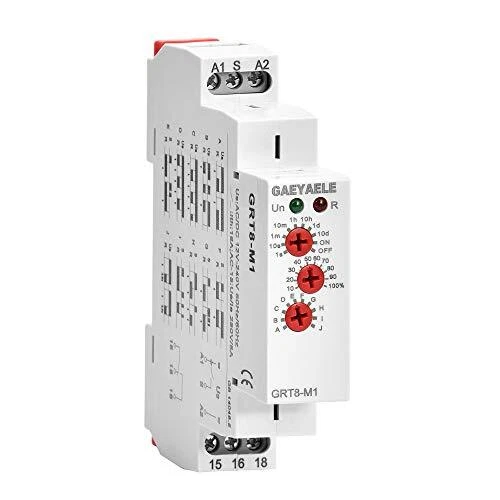 16A Multifunction Time Relay with 10 Function Choices AC/DC12V-240V