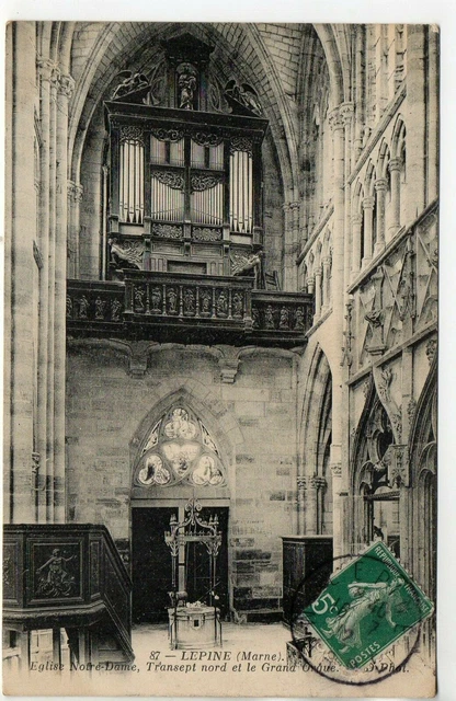 L' EPINE - Marne - CPA 51 - Vue interieure de l'église Notre Dame -