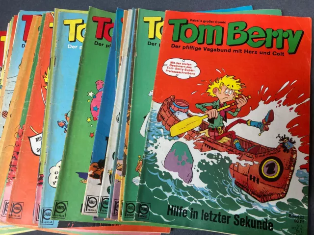 Bastei: TOM BERRY Comic Sammlung - 49 Hefte ab Band 20  (60er Jahre)  [7370]