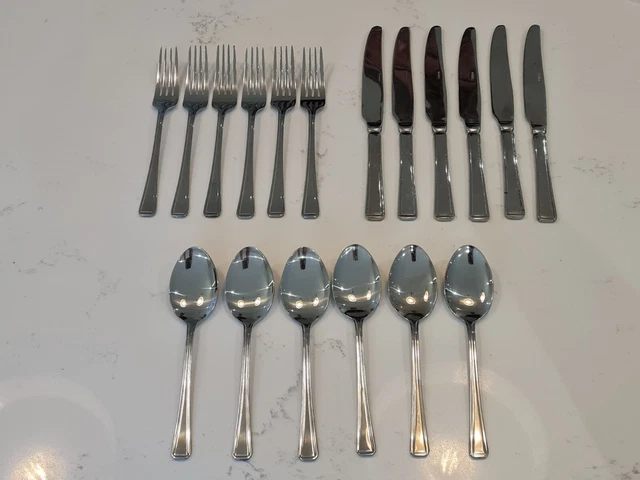 18 x Harley Besteck Kantine Set Messer Gabeln Löffel Edelstahl Vintage