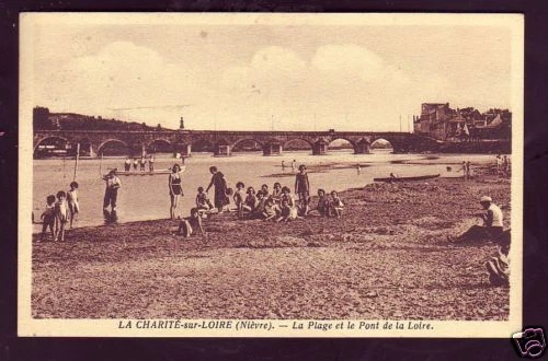 B1298+58- La Charite Sur Loire  La Plage Et Le Pont