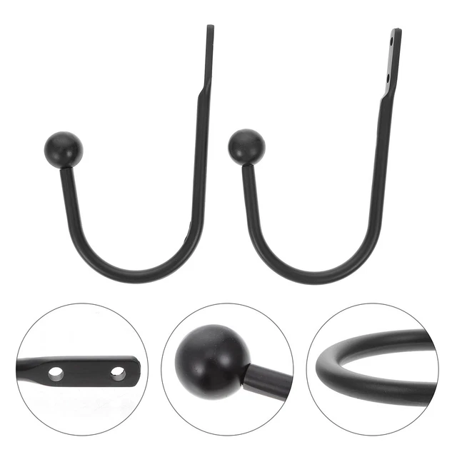 Wall Mounted Hooks Curtain Holdbacks Drapes Curtain Hook Curtain Frame