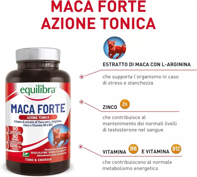 Maca peruviana forte Tono e Vigore fisico integratore estratto sessuale erezione