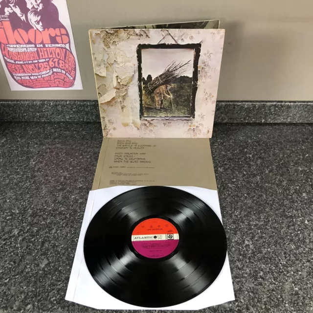 Lp Vinyl Led Zeppelin Album 4 Untitled 2401012 Uk 1St Press's Ver 5 1971 Vg+/Ex