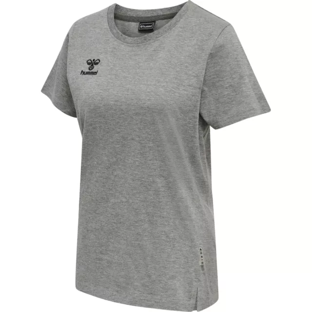 Hummel Hmlmove Grid Cot. T-Shirt S/S Woman - grey melange / Gr: XL