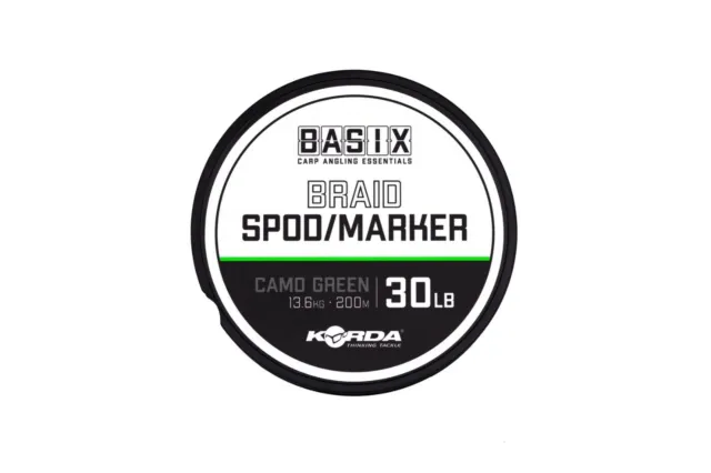 Korda Basix Spod/Marker Braid 200m Carp Fishing Spod Braid NEW - KBX043