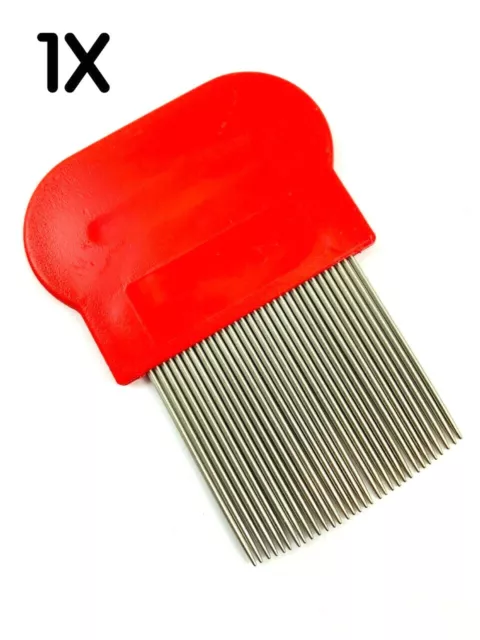 Hair Lice Comb Brushes Terminator Fine Egg Dust Nit Free Removal Stainless Steel