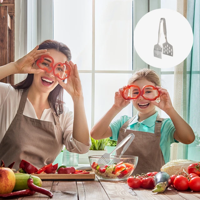 Pinze bistecca utensili da cucina per alimenti morsetto olio multifunzione acciaio inox