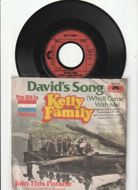 7" Single - KELLY FAMILY - David´s Song (Who´ll Come With Me) - Polydor 1979.