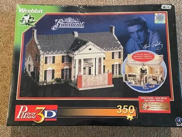 V.V RARE:  Elvis 3D Graceland Jig Saw Puzzle 'Puzz 3D' *BRAND NEW AND SEALED*