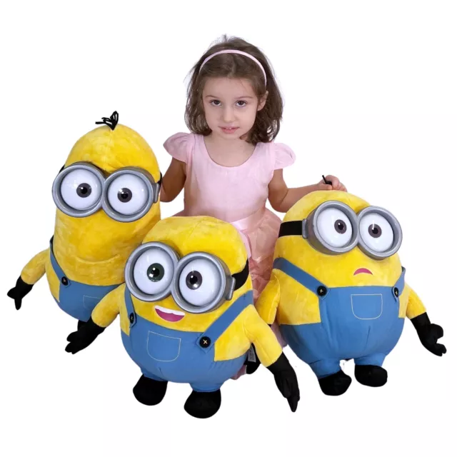 MINIONS PELUCHE HASTA 53cm Grande Con Gafas The Rise Of Grúa Texto Original  En EUR 27,67 - PicClick ES