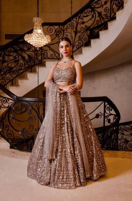 Indian Bridal Lehenga Choli Party Wear Choli Lehnga Bollywood Designer Dress 2