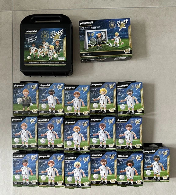 PLAYMOBIL EDEKA DFB Stars 2024 Komplettset 16 Spieler Torwand Koffer NEU & OVP EUR 175,00