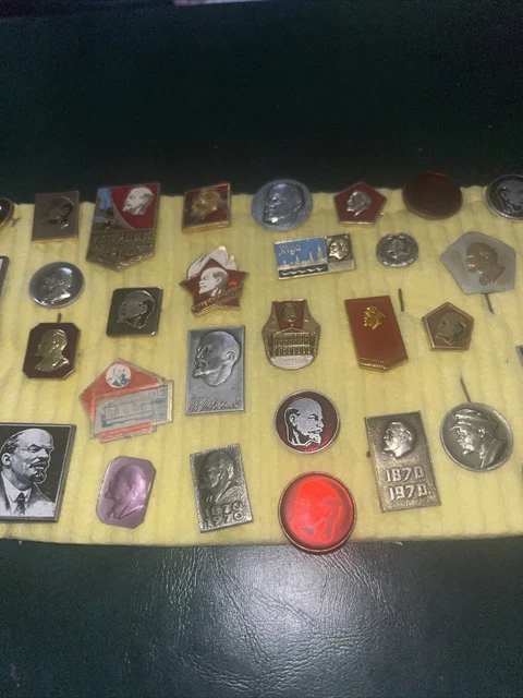 COMMUNIST Leader VLADIMIR LENIN Head BADGE COLLECTION 3