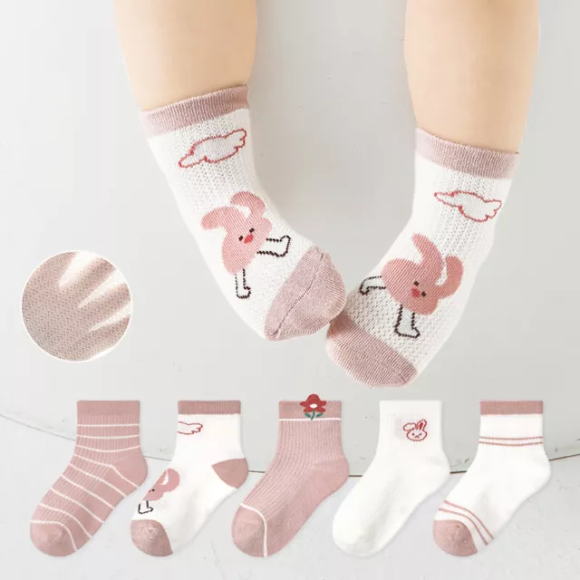 5 Pairs Newborn Baby Infant & Toddler Unisex Socks For Baby Girl Boy 0-5 Years