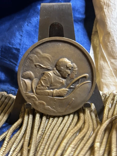 Ancienne Médaille Bronze Cyclisme – Course Fraisse 5cm – Publicitaire Savons Gibbs