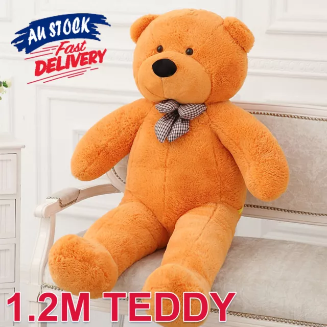 1.2M Giant Christmas Brown Doll Plush Bear Stuffed Teddy Gift Animal Cuddly ACB#