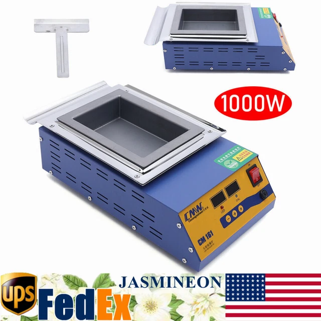Lead Free Solder Pot 1000W Soldering Desoldering Bath Titanium Plate Tin Stove