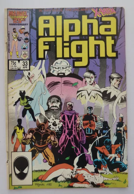 Alpha Flight #33 1st App Lady Deathstrike Marvel Comics April 1986 VG/FN 5.0