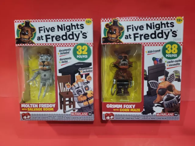 Five Nights at Freddy's Molten Freddy With Salvage Room #25203 Set  McFarlane Toy 787926252033