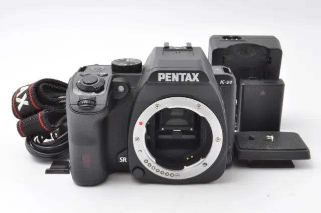 Pentax K-S2 20.1MP Digital SLR Camera Black Body w/Strap From JAPAN [ Good] Read