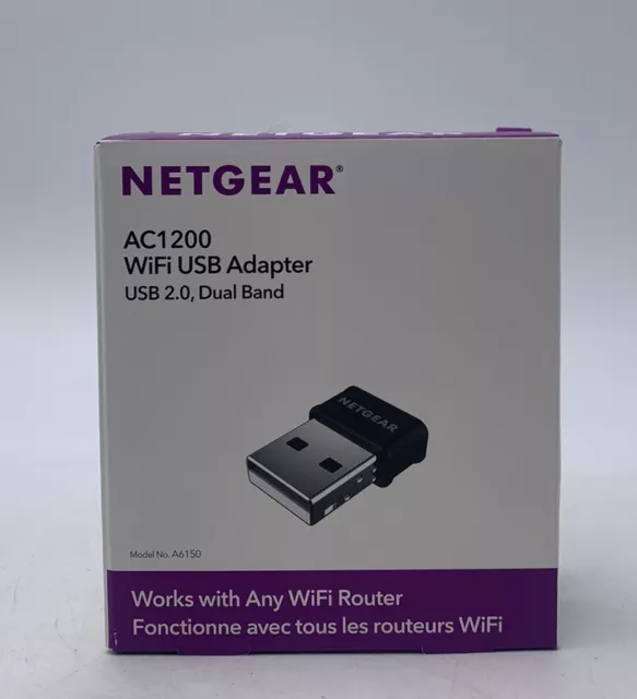 Netgear AC1200 WiFi USB Adapter USB 2.0 Dual Band