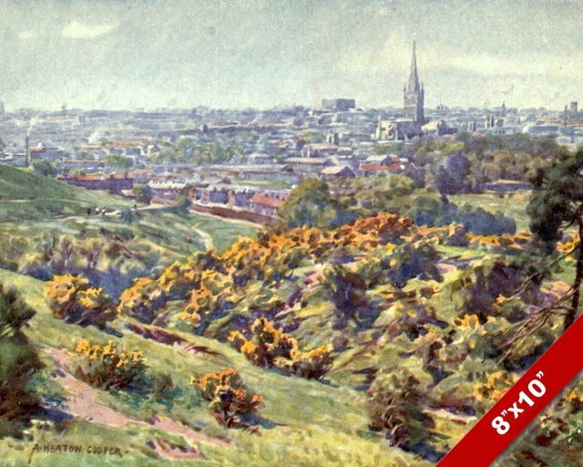 Norwich England English Countryside Landscape Art Painting Real Canvas Print