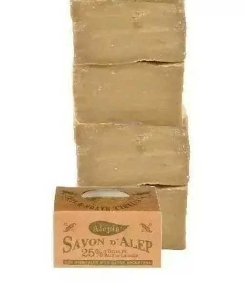 Alepia - SAVON D'ALEP 25% Huile de baie de laurier 190g*4 neufs avec boîte