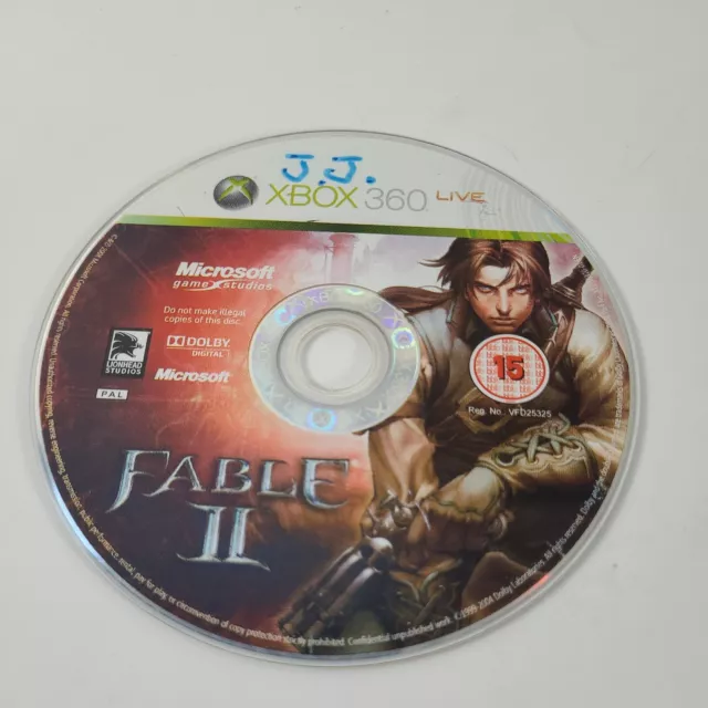 *Disc Only* Fable II 2 Xbox 360 Action Adventure Video Game PAL