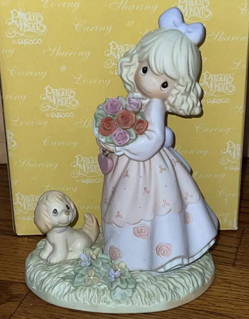 Precious Moments Figurine 4001245 Blooming In God's Love Rare