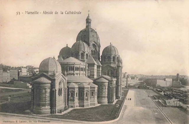 Cpa Mouth Of The Rrone 13 Marseille Apse De La Cathedral