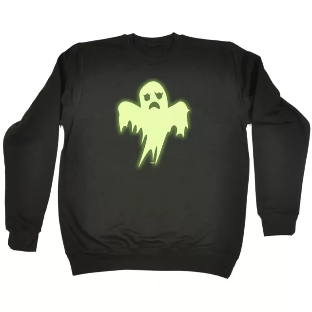 Ghost Glow In The Dark - Mens Womens Novelty Funny Sweatshirts Jumper Sweatshirt