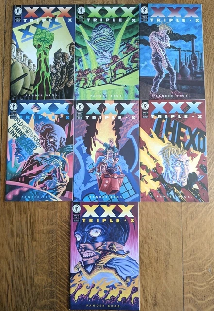 💎 Triple X #1-7 1 2 3 4 5 6 7 *COMPLETE SET* (Dark Horse 1994) Indie Comic 💎