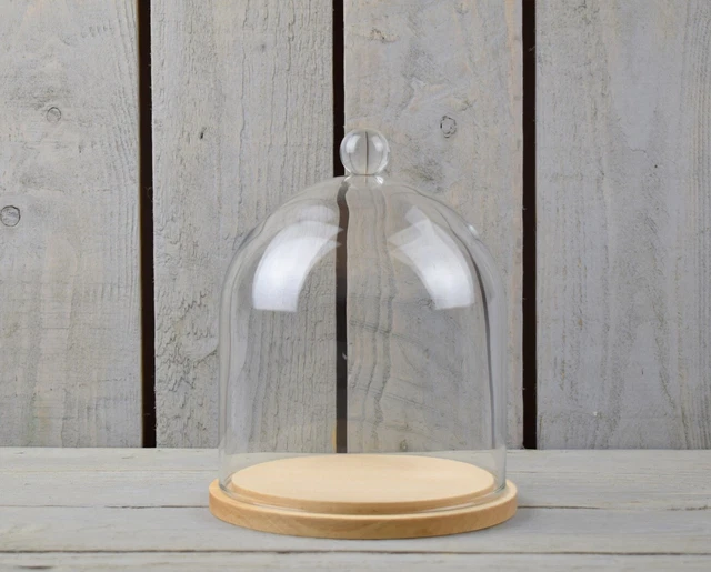 Cloche Verre Soufflée 50cm De Hauteur - Dôme Transparent Pour Présentation - Artisanal Européen