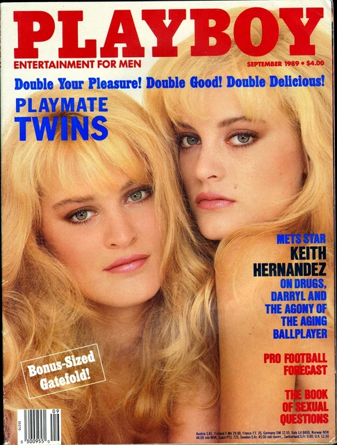 PLAYBOY MAGAZINE SEPTEMBER 1989, Playmate Twins Mirjam & Karin van