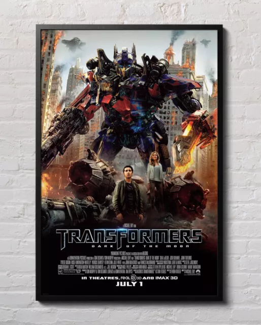 Transformers Dark Of The Moon 2011 Movie Poster 24"x36" Borderless Glossy 1193