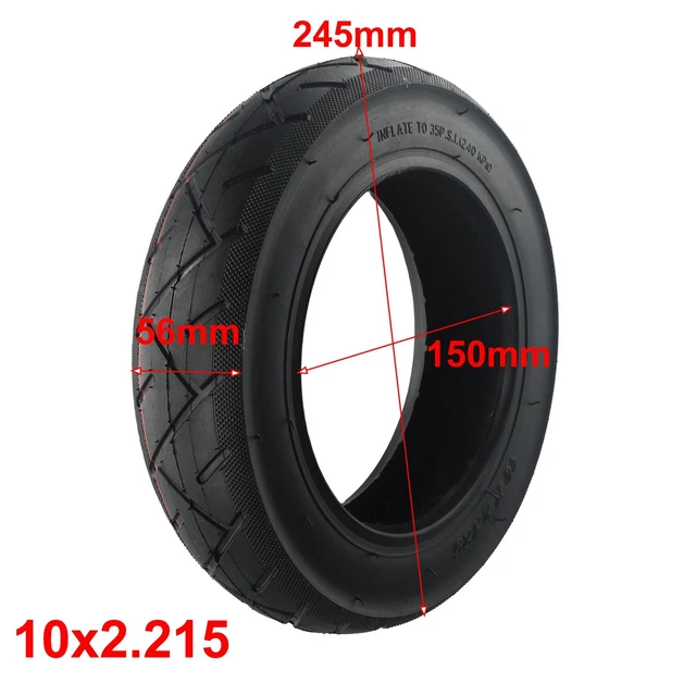 Pneu Solide 10 X 2,125 Pour Scooter électrique Xiaomi M365, Pure Air, Anti-crevaison, Compatible Roues Avant/arrière - 2