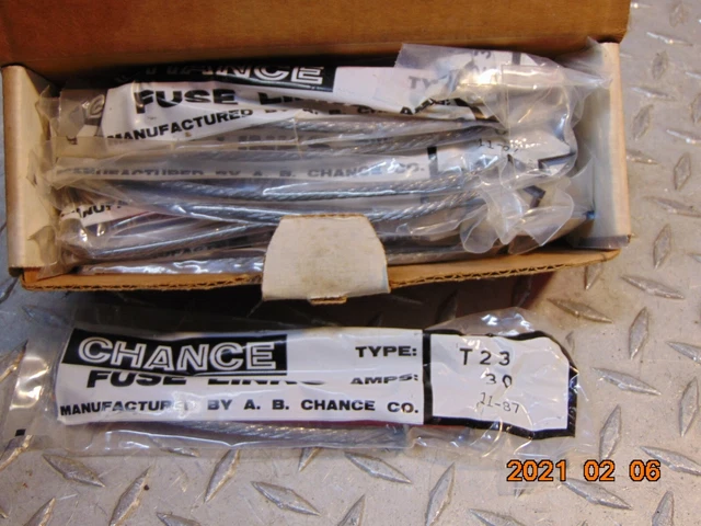 *Lot Of 2* Chance M30T23 Fuse Link Type 23 30 Amp 30A