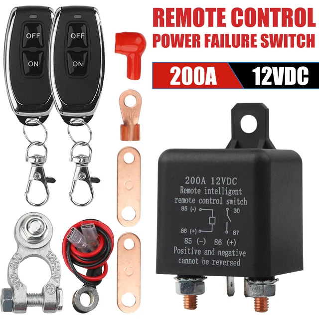 CAR BATTERY SWITCH Disconnect Power Kill Master Isolator Cut Off Remote
