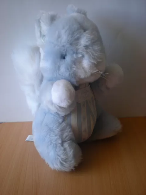 Doudou peluche Ecureuil Tartine et chocolat bleu blanc