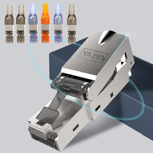 Ftmp Module CAT6A/7/8 SHIELDED CRYSTAL Head Ftp Rj45 Connector Metal Module Tool ...