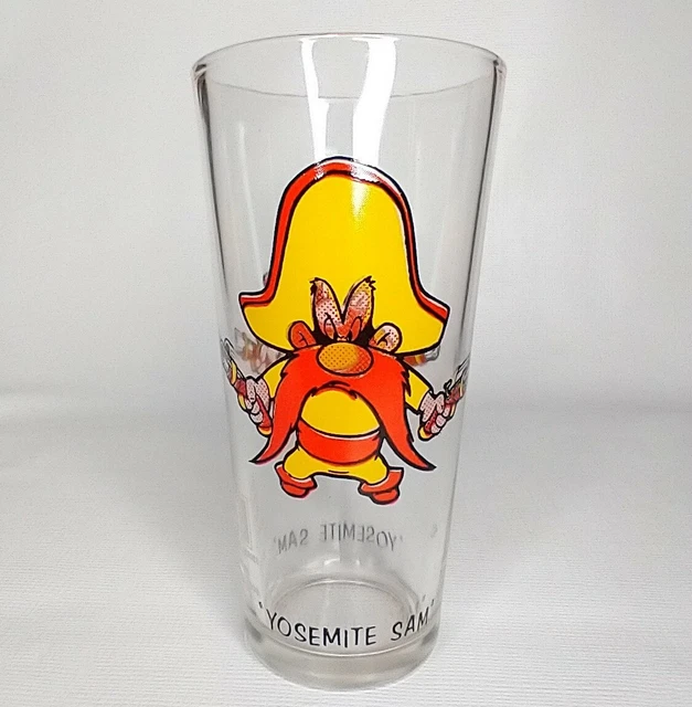 Warner Bros. Looney Tunes Yosemite Sam 1973 Pepsi Collectors Series Glass