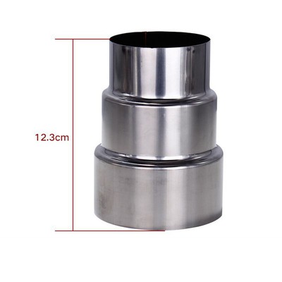CANNA 1 Acciaio Inox Stove Pipe Camino Canna Fumaria Rigido Multi Benzina 20cm-40cm Eu 