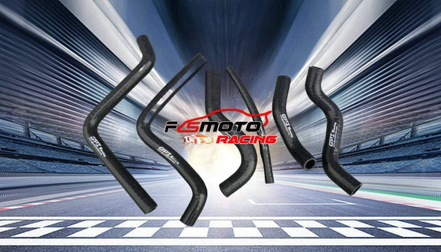 BLACK silicone radiator hose FOR Honda CR125 CR 125 CR125R 2000 2001 2002 00 01