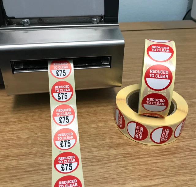 THERMAL PRINTER Circular Labels / Stickers 30.01 PicClick