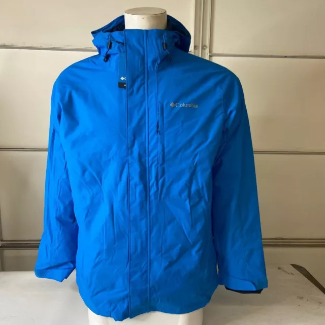 COLUMBIA Nordic Point III Interchange Jacket Men's Size L Blue