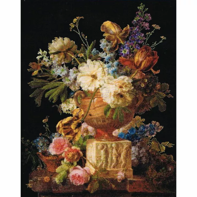 Kit point de croix  Nature morte  Fleurs dans un vase 580-05  Thea Gouverneur